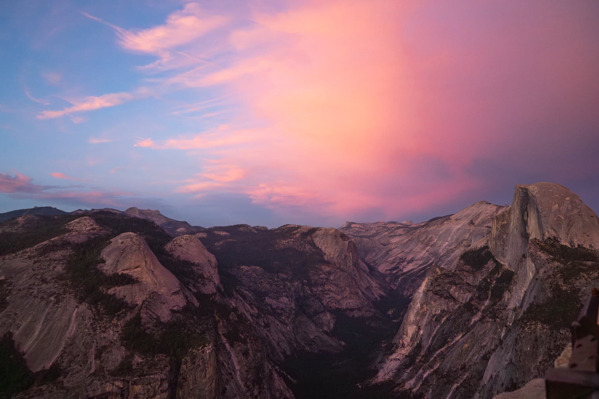 Alpenglow, Glacier Point
